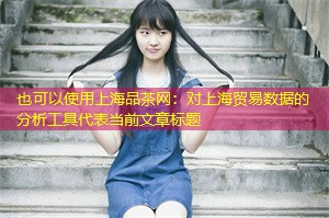 对上海贸易数据的分析工具 对上海贸易数据的分析工具